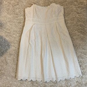 Lilly Pulitzer strapless eyelet dress